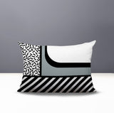 Jazzo Abstract Reversible Indoor/Outdoor Rectangle Pillow