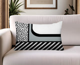 Jazzo Abstract Reversible Indoor/Outdoor Rectangle Pillow