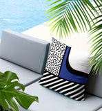 Jazzo Abstract Reversible Indoor/Outdoor Square Pillow