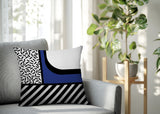 Jazzo Abstract Reversible Indoor/Outdoor Square Pillow