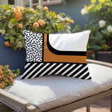 Jazzo Abstract Reversible Indoor/Outdoor Square Pillow