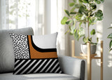 Jazzo Abstract Reversible Indoor/Outdoor Square Pillow