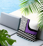 Jazzo Abstract Reversible Indoor/Outdoor Square Pillow