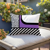 Jazzo Abstract Reversible Indoor/Outdoor Rectangle Pillow
