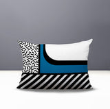 Jazzo Abstract Reversible Indoor/Outdoor Rectangle Pillow