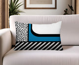 Jazzo Abstract Reversible Indoor/Outdoor Rectangle Pillow