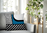 Jazzo Abstract Reversible Indoor/Outdoor Square Pillow