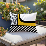 Jazzo Abstract Reversible Indoor/Outdoor Rectangle Pillow