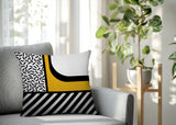 Jazzo Abstract Reversible Indoor/Outdoor Square Pillow