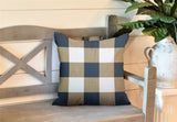 Jeb Checkered Reversible Indoor/Outdoor Square Pillow