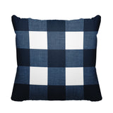 Jeb Checkered Reversible Indoor/Outdoor Square Pillow