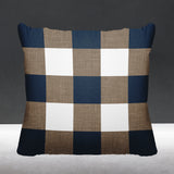 Jeb Checkered Reversible Indoor/Outdoor Square Pillow
