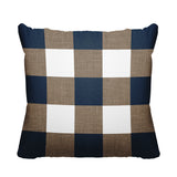 Jeb Checkered Reversible Indoor/Outdoor Square Pillow