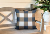 Jeb Checkered Reversible Indoor/Outdoor Square Pillow
