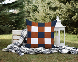 Jeb Checkered Reversible Indoor/Outdoor Square Pillow