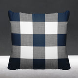 Jeb Checkered Reversible Indoor/Outdoor Square Pillow