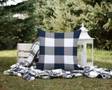 Jeb Checkered Reversible Indoor/Outdoor Square Pillow