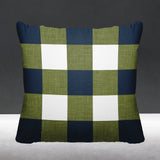 Jeb Checkered Reversible Indoor/Outdoor Square Pillow