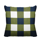 Jeb Checkered Reversible Indoor/Outdoor Square Pillow