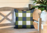 Jeb Checkered Reversible Indoor/Outdoor Square Pillow