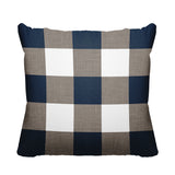 Jeb Checkered Reversible Indoor/Outdoor Square Pillow