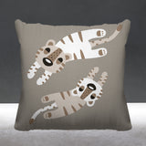 Jiba Reversible Throw Square Pillow