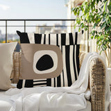Jina Abstract Reversible Indoor/Outdoor Square Pillow