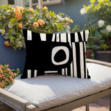 Jina Abstract Reversible Indoor/Outdoor Rectangular Pillow
