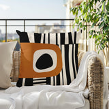 Jina Abstract Reversible Indoor/Outdoor Square Pillow