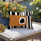 Jina Abstract Reversible Indoor/Outdoor Rectangular Pillow