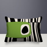 Jina Abstract Reversible Indoor/Outdoor Rectangular Pillow