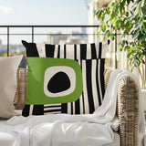 Jina Abstract Reversible Indoor/Outdoor Square Pillow