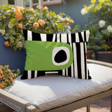 Jina Abstract Reversible Indoor/Outdoor Rectangular Pillow