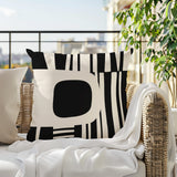 Jina Abstract Reversible Indoor/Outdoor Square Pillow