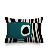 Jina Abstract Reversible Indoor/Outdoor Rectangular Pillow