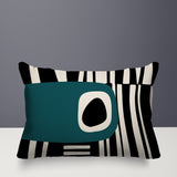 Jina Abstract Reversible Indoor/Outdoor Rectangular Pillow