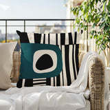 Jina Abstract Reversible Indoor/Outdoor Square Pillow