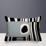 Jina Abstract Reversible Indoor/Outdoor Rectangular Pillow