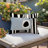 Jina Abstract Reversible Indoor/Outdoor Rectangular Pillow