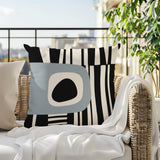 Jina Abstract Reversible Indoor/Outdoor Square Pillow