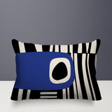 Jina Abstract Reversible Indoor/Outdoor Rectangular Pillow