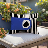 Jina Abstract Reversible Indoor/Outdoor Rectangular Pillow