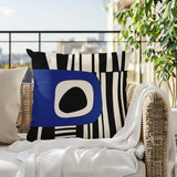 Jina Abstract Reversible Indoor/Outdoor Square Pillow
