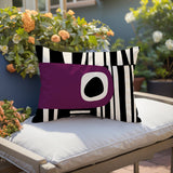 Jina Abstract Reversible Indoor/Outdoor Rectangular Pillow