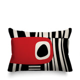 Jina Abstract Reversible Indoor/Outdoor Rectangular Pillow