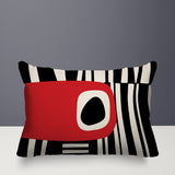 Jina Abstract Reversible Indoor/Outdoor Rectangular Pillow
