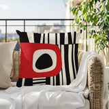 Jina Abstract Reversible Indoor/Outdoor Square Pillow