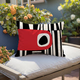 Jina Abstract Reversible Indoor/Outdoor Rectangular Pillow