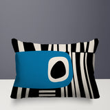 Jina Abstract Reversible Indoor/Outdoor Rectangular Pillow