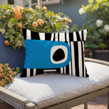 Jina Abstract Reversible Indoor/Outdoor Rectangular Pillow